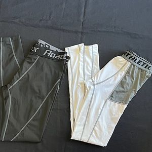 Black and white russel athletics compression pants Size small